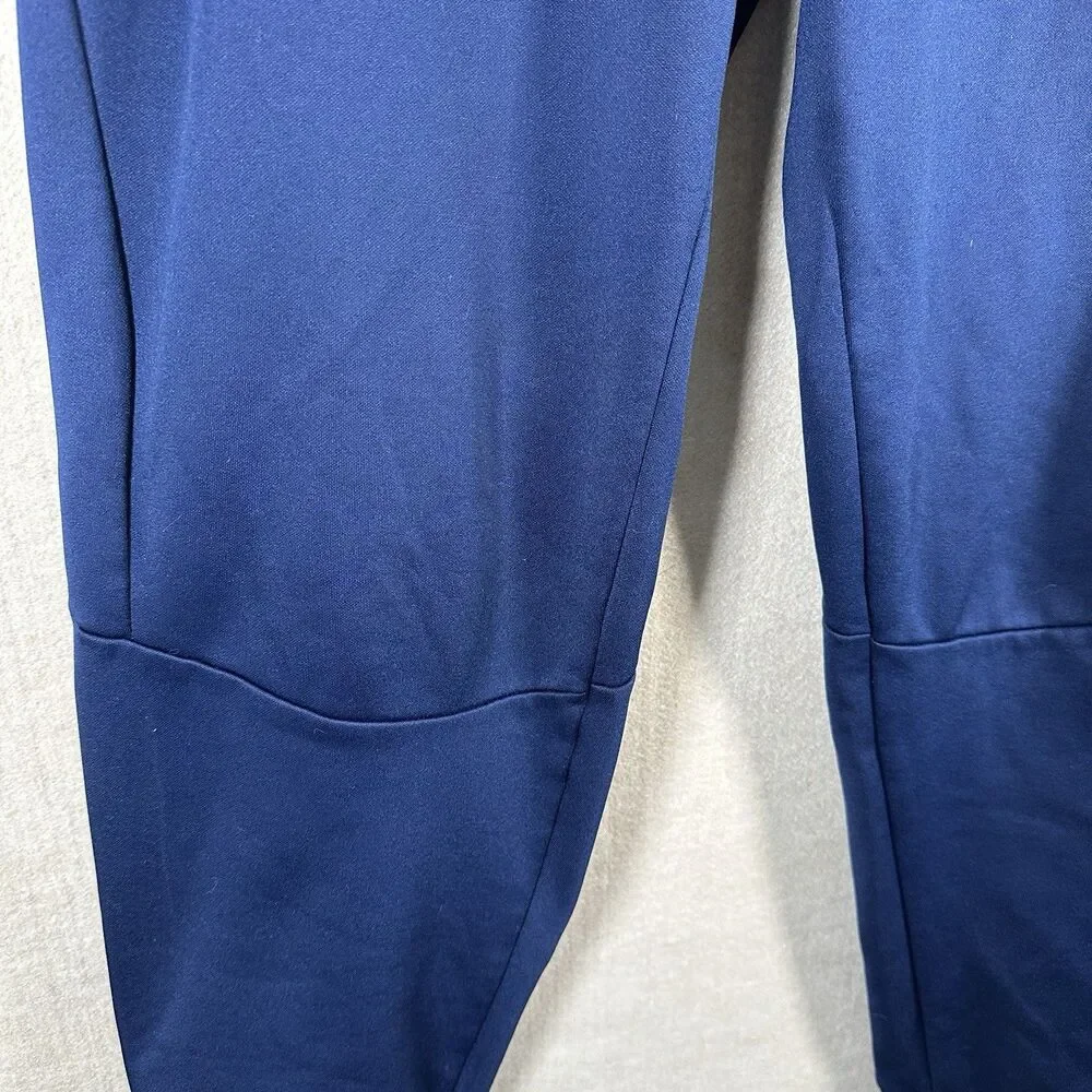 Nike Dri-Fit Navy Blue Training Pants Fleece Sweatpants Joggers Men's Medium
